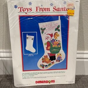 Dimensions-Christmas Stocking Cross Stitch Kit 8340 NEW- Unopened 1987